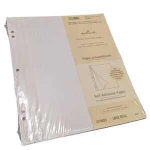 Hallmark‎ Self-Adhesive Pages (AR6555) Large 3-Ring & Post-Bound Albums 3 packs